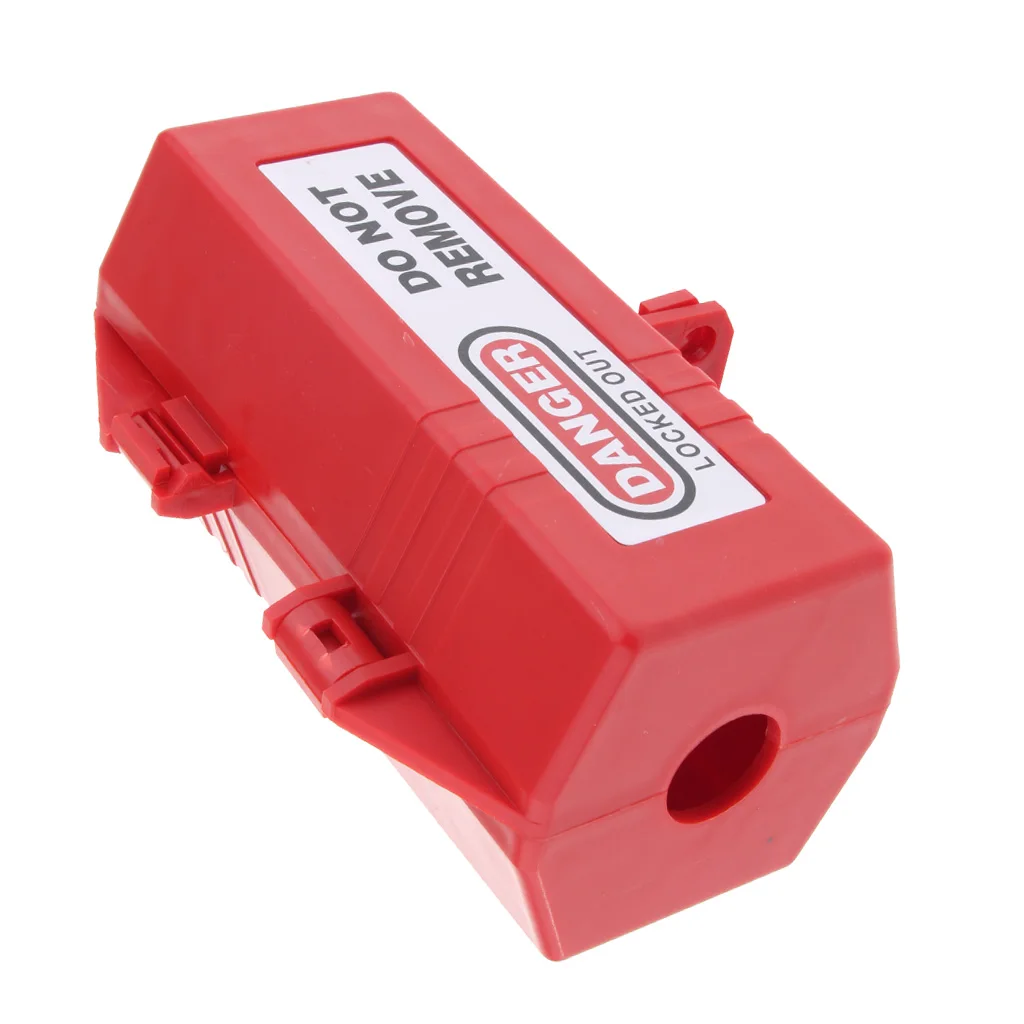 Electrical Appliance Large Plug Lockout Tagout Box Lock Device Safety LOTO Tool, 175 x 125 x 85 mm / 6.9 x 4.9 x 3.3''
