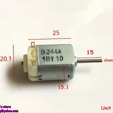 10 шт.! HK 130 микро двигатель постоянного тока 3V 20000 ОБ/мин высокая скорость вала двигателя длина 15 мм