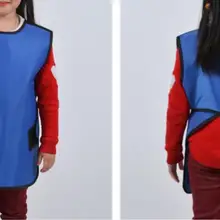 0,35 mmpb Детский защитный комплект свинца, фартук для защиты от рентгеновских лучей y-ray с воротником, больница, клиника, антирадиационная одежда