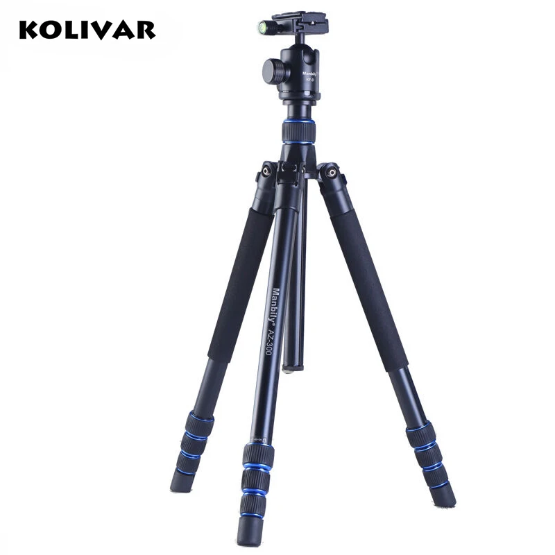 KOLIVAR Manbily AZ300 Tripod For DSLR Camera Compact Travel Tripod Monopod With Ball Head SLR Camera Stand Better than Q999 цена KOLIVAR Manbily AZ300 Tripod For DSLR Camera Compact Travel Tripod Monopod With Ball Head SLR Camera Stand Better than Q999 цены онлайн