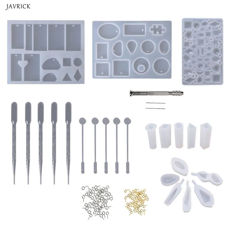 

Resin Silicone Mold Jewelry Epoxy Mould Tool Set DIY Craftsmanship Pendant Bracelet Earrings Diamond Mold Decoration Handmade