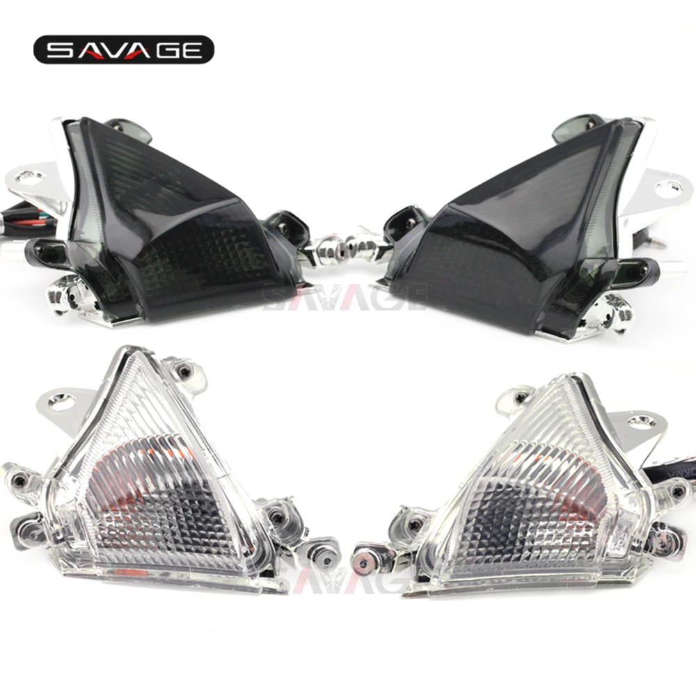 Передний указатель поворота для KAWASAKI ZX-10R ZX10R 2004-2005 аксессуары мотоциклов