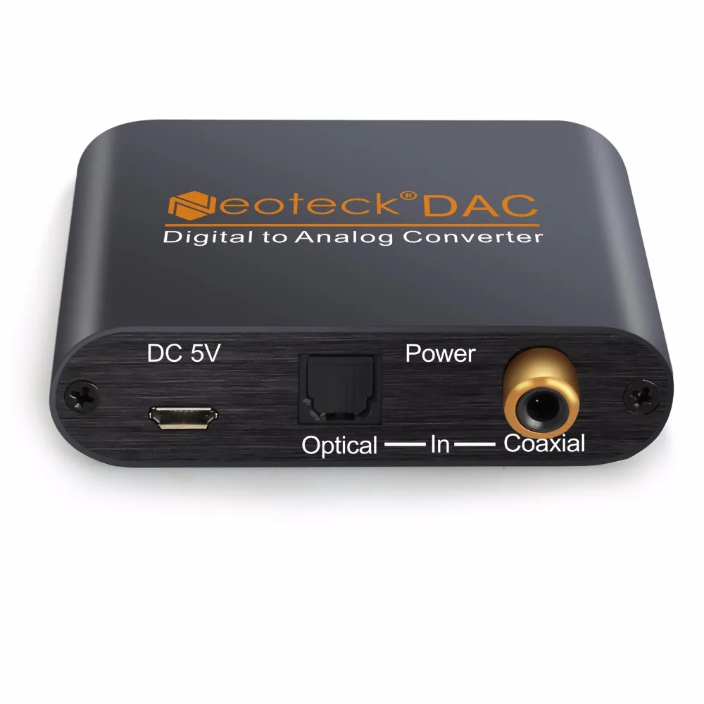 Neoteck ЦАП цифро-аналоговый аудио конвертер адаптер оптический коаксиальный Toslink волокно для RCA 3,5 мм Jack DAC аудио для усилителя