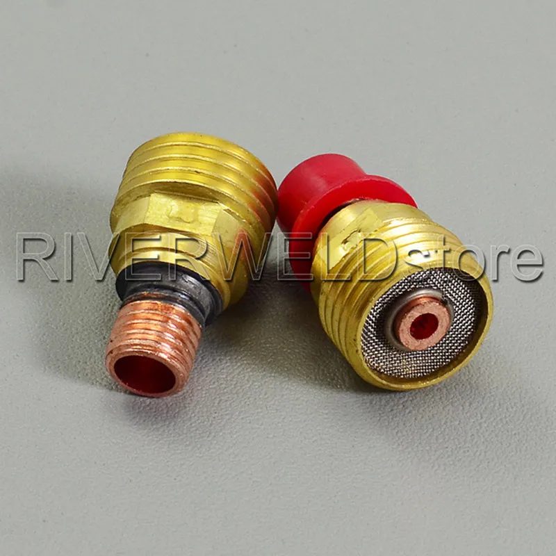 

TIG Collets Body Gas Lens 45V44 3/32" & 2.4mm FIt TIG Welding Torch Consumables SR PTA DB WP 9 20 25 Series, 2PK