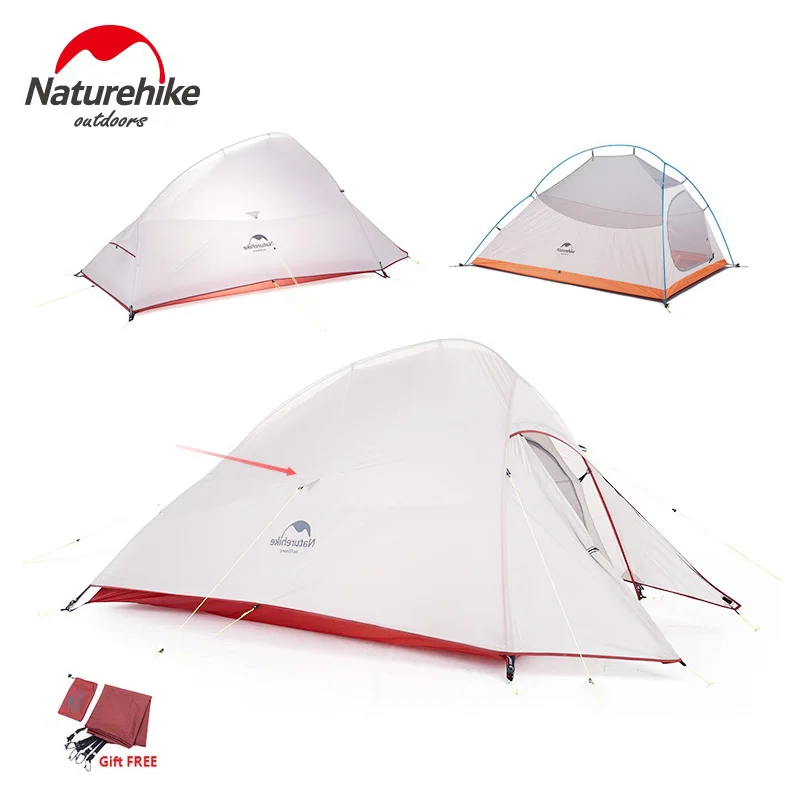 Naturehike Cloud Up Series 1 2 3 человека Сверхлегкий тент оборудование для кемпинга нейлон