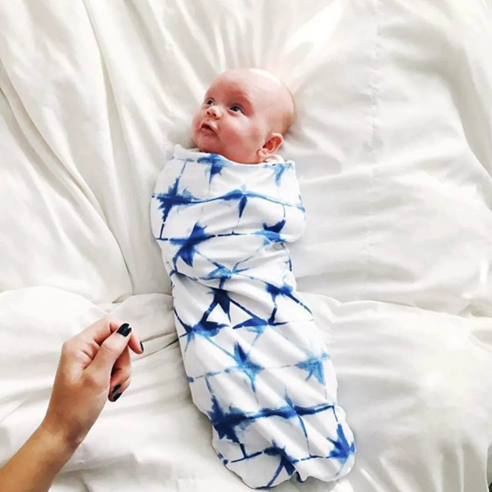 

Lovely Newborn Baby Boys Girls Soft Organic Cotton Blanket Headband Swaddle Sleeping Sleep sack Stroller Wraps