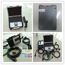 top new arrival mb sd c5 SSD 2017.12v+ mb star sd connect c5 multiplexer+ toughbook cf-30 diagnostic pc cf30 ready to work