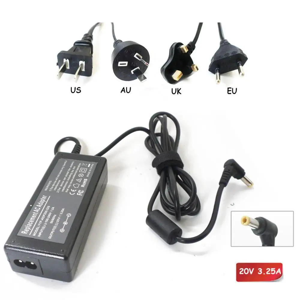 Адаптер переменного тока для ноутбука Lenovo G475G CPA-A065 B G555 G560 V470 V570 Z470 20V 3.25A |