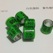 Дешевый 300 шт. 8 мм заказ алюминиевый с Пластик голубь кольцо