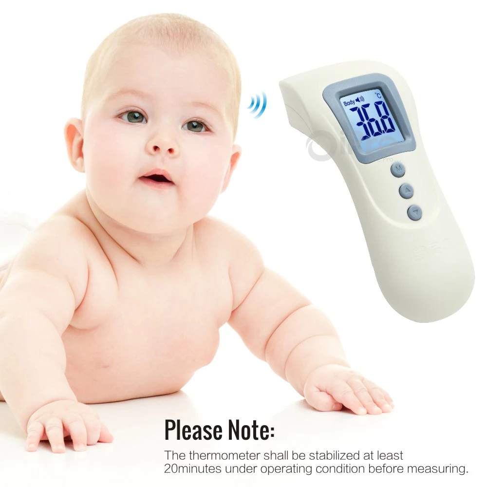 Non contact Charging Digital Baby Thermometer LCD Display Diagnostic