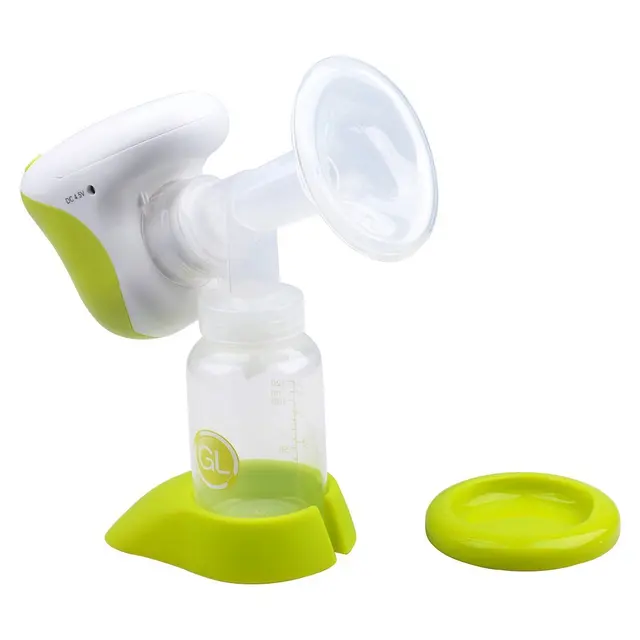 GL Portable Electric Breast Pump BPA Free Compact One-piece Design Breast Feeding Milk Suction Pump with EU Power Adaptor