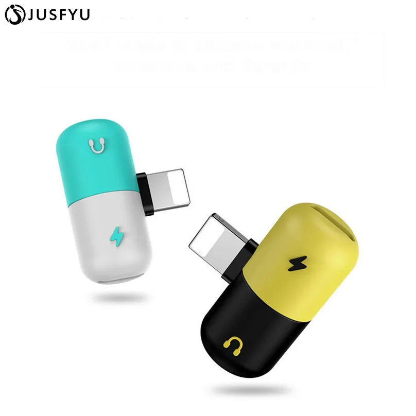 Koop 2 in 1 Voor Dual Bliksem Voor iPhone Opladen Adapter Voor iPhone 8 7 Plus 10 X XS Charger Splitter voor iPhone Hoofdtelefoon Adapter