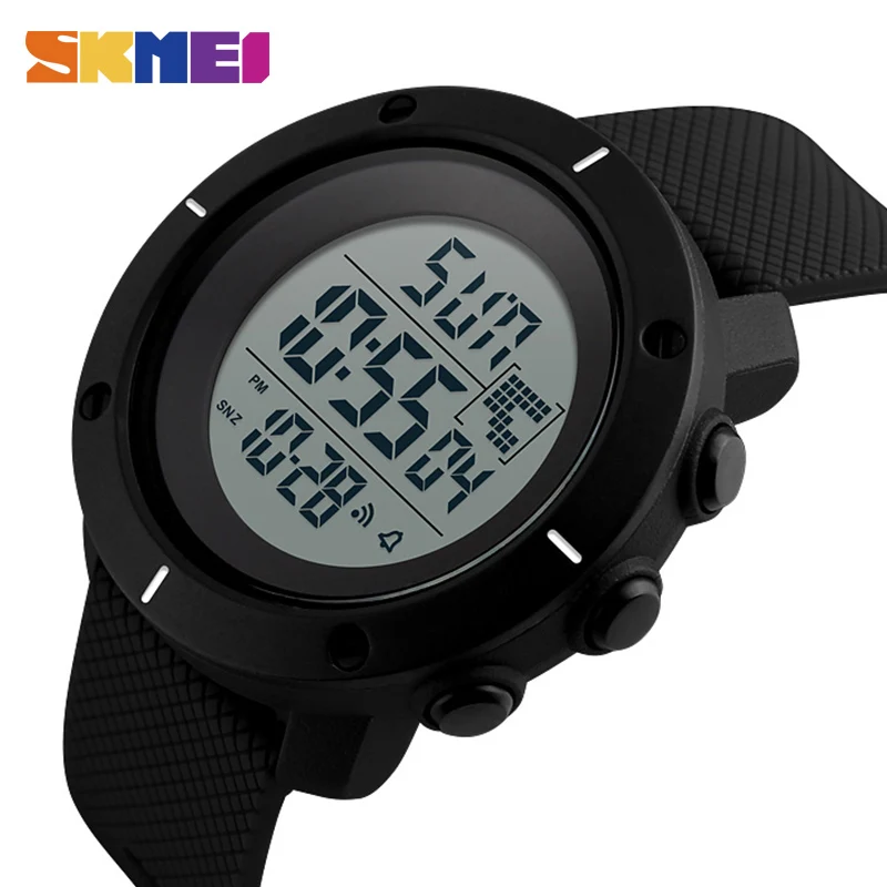Baratos Reloj deportivo al aire libre SKMEI relojes de pulsera digitales multifunción para hombre 5Bar reloj militar cronógrafo resistente al agua reloj para hombre