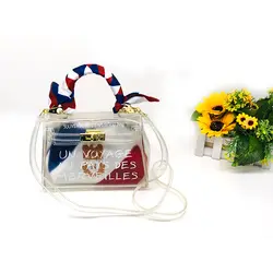 Сумка-портфель женские гелевые сумки конфеты цвета сумки прозрачные ПВХ гелевые сумки