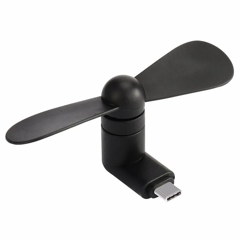Creative Mini Portable Micro USB Fan 5v 1w Mobile Phone USB Gadget Fans Tester For Type-C Type C USB-C