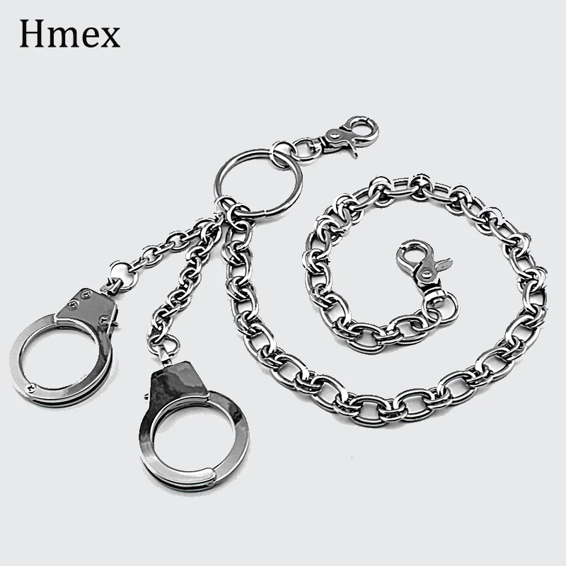 

Punk Hip-Hop Long KeyChain Trousers Hipster Gothic chain belt for women men kHandcuf Pants chain Wallet chain