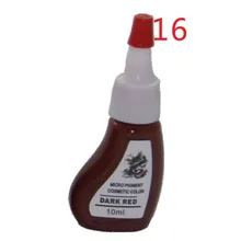 5 шт. темно-красные цвета Микро Пигмент Перманентный макияж губ пигмент чернила для тату арт поставка 10 мл/бутылка