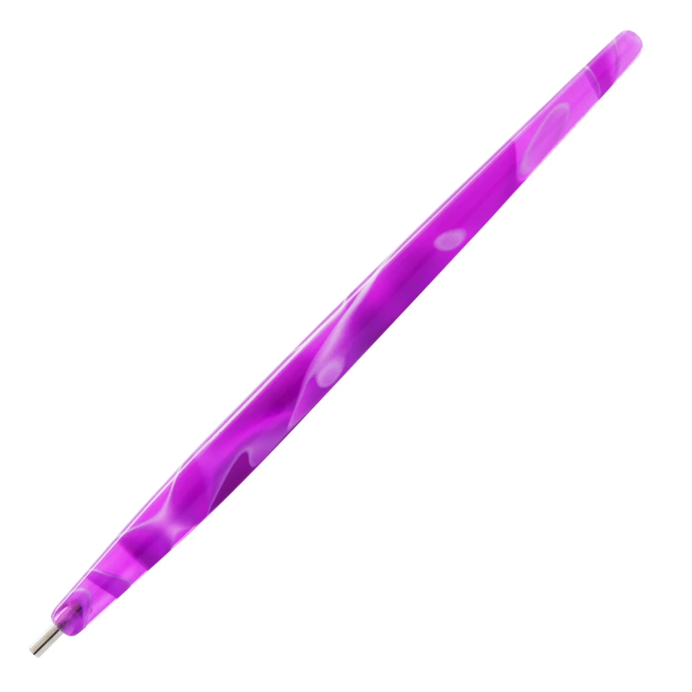 1 шт., магнитная расческа для дизайна ногтей, акриловая кисть, сделай сам, живопись для 3D, волшебный лак "кошачий глаз", УФ-гель, маникюрный салонный инструмент SAA01 - Цвет: Фиолетовый