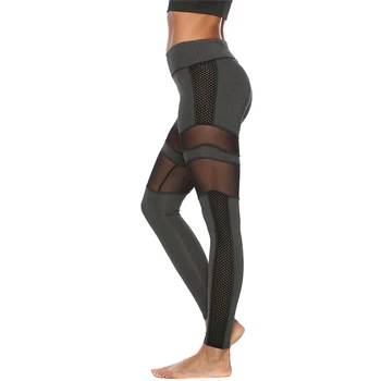 

Women Workout Leggings 2019 New Sportwear Pants Elastic Mesh Patchwork High Waist Casual Fitness Legging Women Leggings