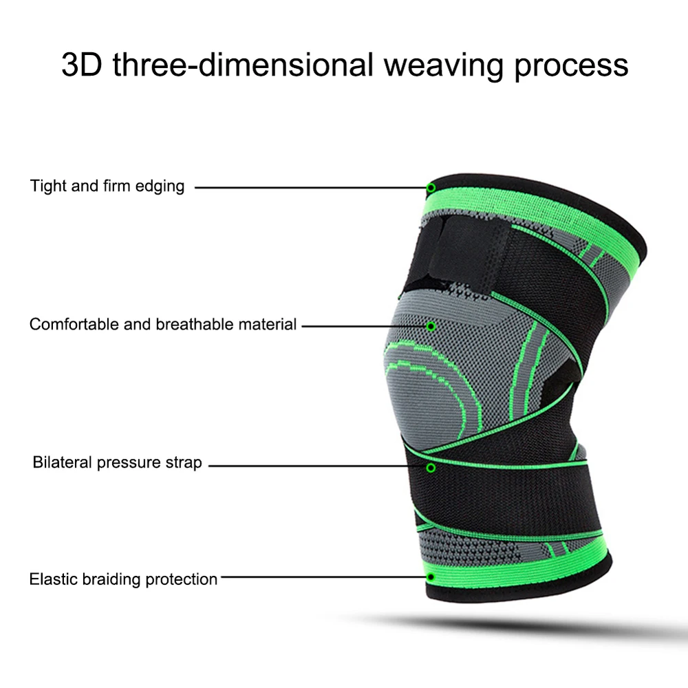 Knee Support Professional Protective Sports Knee Pad Breathable Bandage Knee Protector Brace Running Basketball tenis masculino