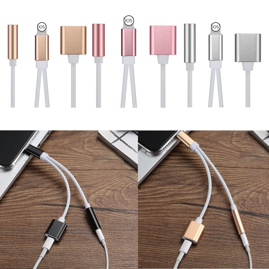 Goede Nieuwe 3.5mm Aux Audio Adapter voor iPhone 7 8 Plus X XR XS MAX Audio Adapter 3.5 Jack Hoofdtelefoon oortelefoon Adapter Ondersteuning Muziek