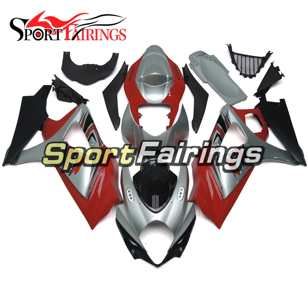 

Fairings For Suzuki GSXR1000 GSX-R 1000 K7 07 08 2007 2008 Injection ABS Motorcycle Motorbike Fairing Kit Red Silver Carenes New
