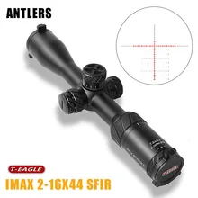 T-EAGLE IMAX 2-16X44SFIR Riflescope водонепроницаемый ударопрочный 8x оптическая система ED объектив для охоты Caza тактический прицел AIRRIFLE