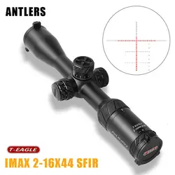T-EAGLE IMAX 2-16X44SFIR Riflescope водостойкий противоударный 8x оптическая система ED объектив для охоты Caza тактический прицел AIRRIFLE