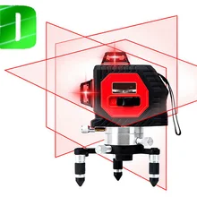 12 линейный лазерный уровень 360 вертикальный и горизонтальный самонивелирующийся перекрестный 3D лазерный уровень красный луч