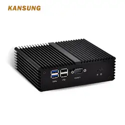 KANSUNG Мини ПК Core I3 I5 I7 Dual Lan 4 COM 12 V X86 Barebone промышленный компьютер безвентиляторный мини-ПК