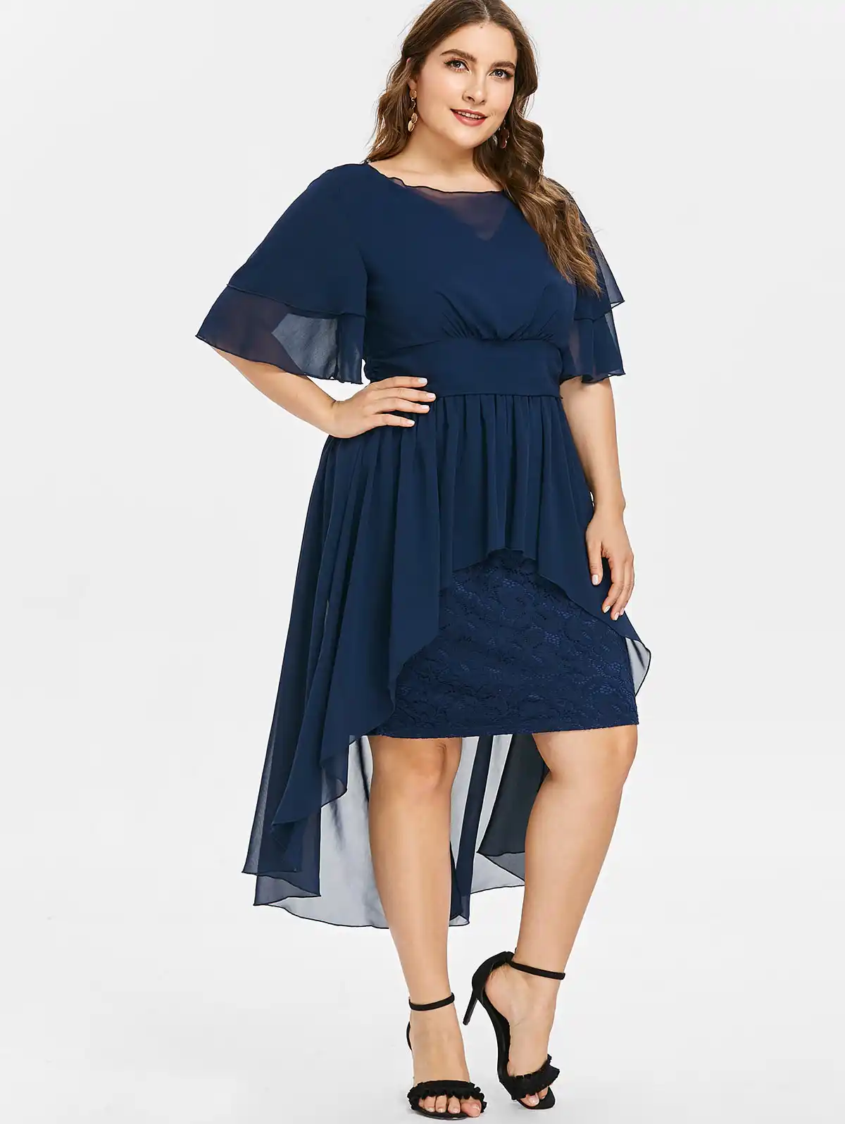 plus size high low dresses cheap