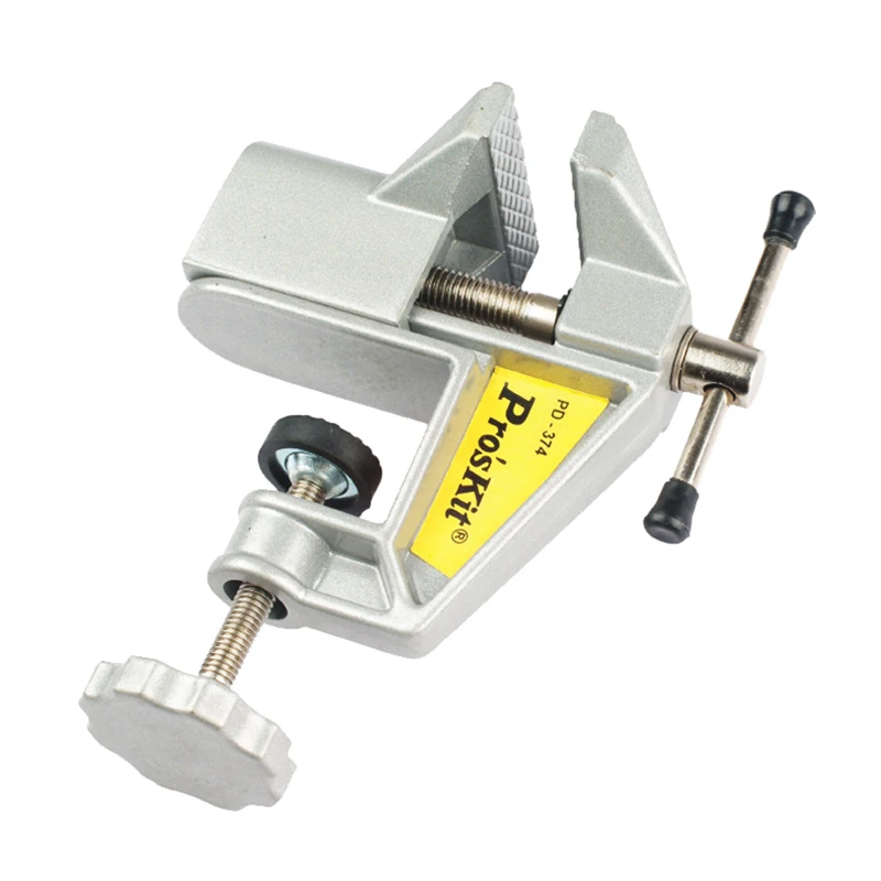 

Pro'skit Mini Vise Tool Aluminum Small Jewelers Hobby Clamp On Table Bench Vice Lathe PD-374