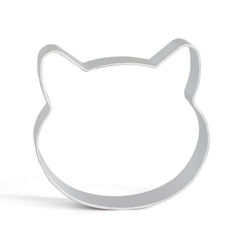 

3D Durable Cute Cat Face Cookie Metal Cutter Cake Mold Chocolate Decorating Tool