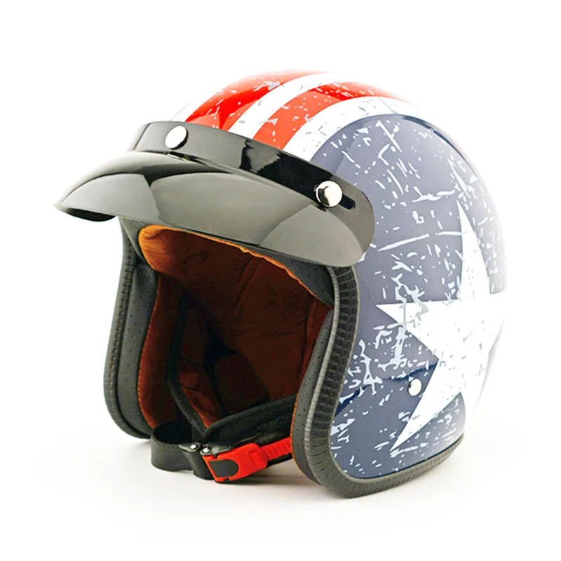 

Brand casco vintage motorcycle helmets man women harley scooter jet helmet pilot open face vespa helmet pare moto