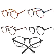 Ретро Harajuku для девушек, круглая оправа, простые зеркальные очки, модные студенческие прозрачные очки, оправа для женщин, оптические очки