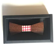 Для мужчин галстук-деревянные бабочкой Интимные аксессуары классический галстук-бабочка и платок Набор Синий Черный ЖАККАРДОВЫЕ Свадебная вечеринка полноценно галстук