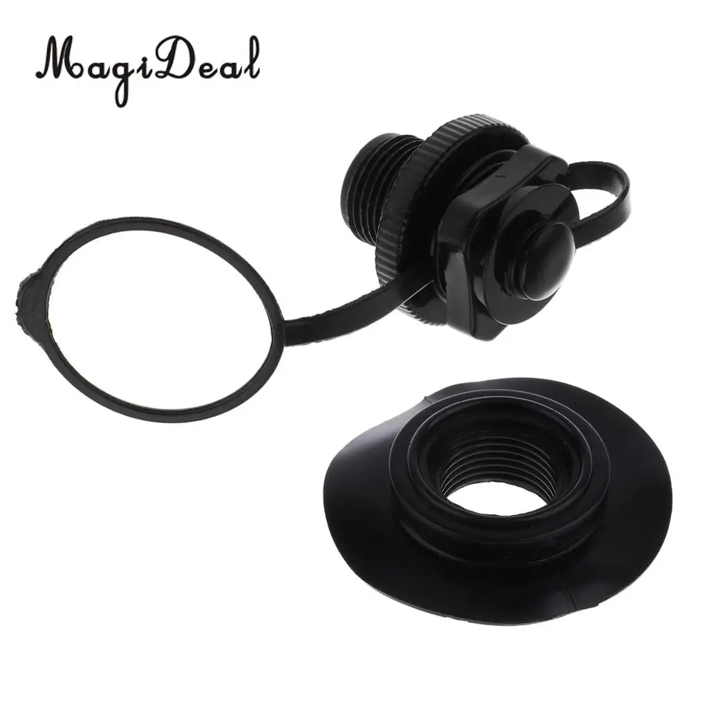 MagiDeal Kayak Accessories - 7/8 inch/22mm Screw Air Valve Adapter Cap + Air Valve Pedestal Base Replacement Accessories