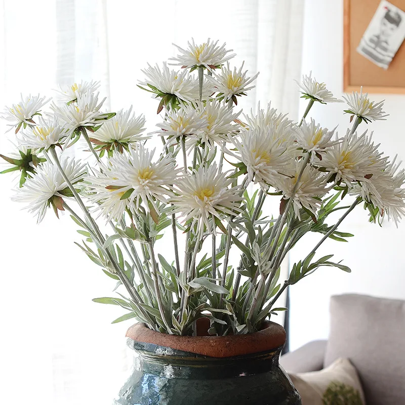 JAROWN Nordic Style Simulation Bouquet Green Leaves DIY Floral Wedding Decoration Home Living Room Green Plant Potted Decoration (6)