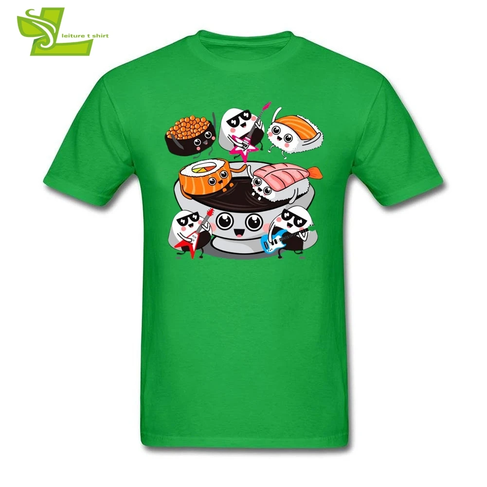 Sushi rocks/футболка для взрослых Популярная летняя Удобная футболка Футболки с