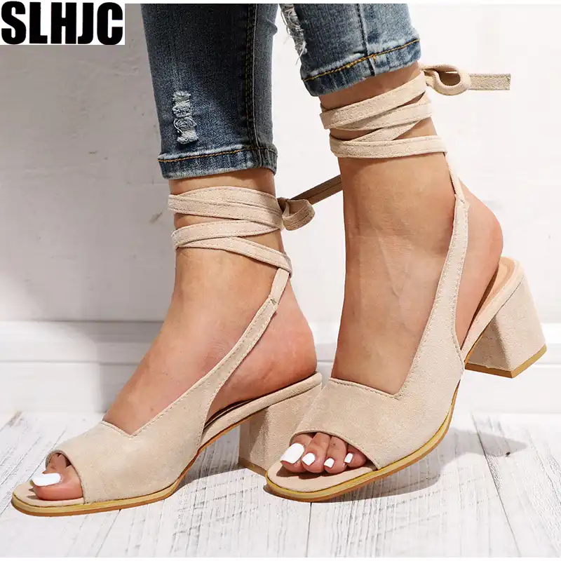 chunky heel pumps open toe