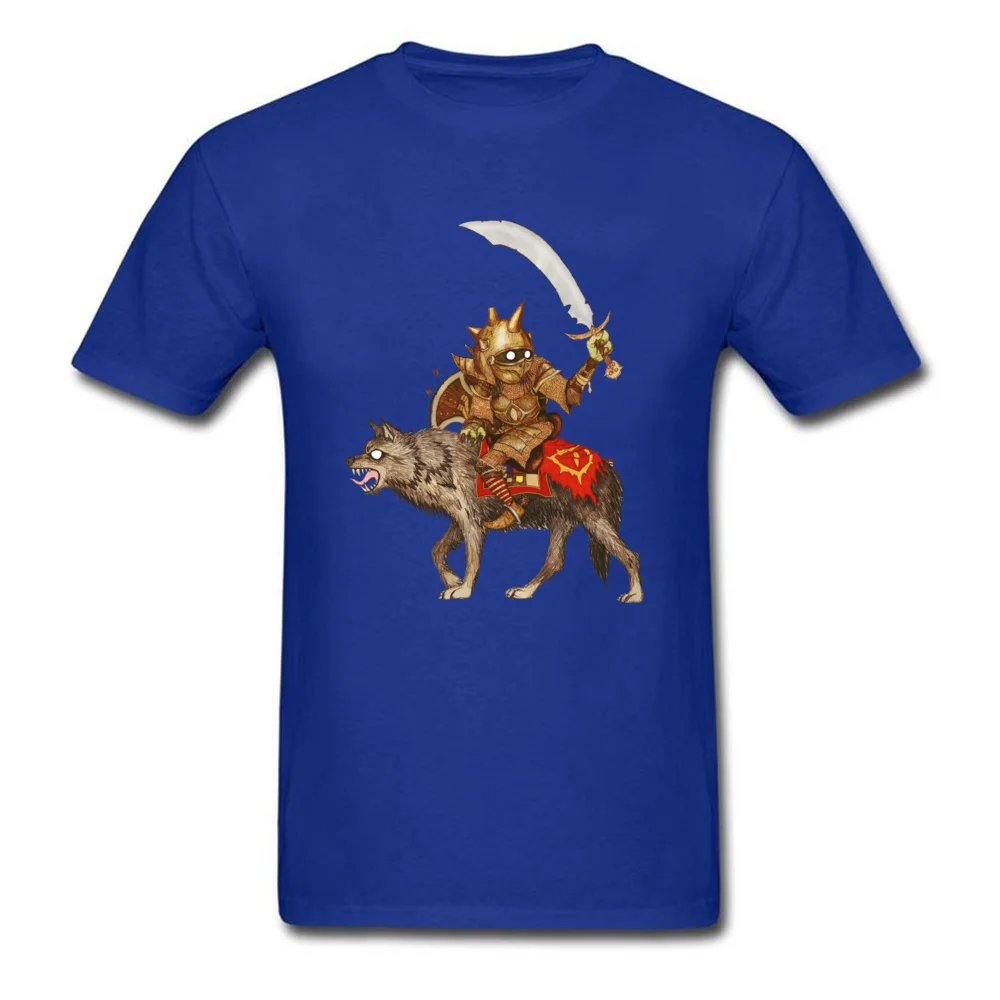 Goblin Wolf Crew Neck Top T-shirts April FOOL DAY Tees Short Sleeve Cheap Cotton Custom Tops Shirt Casual Men Wholesale Goblin Wolf blue