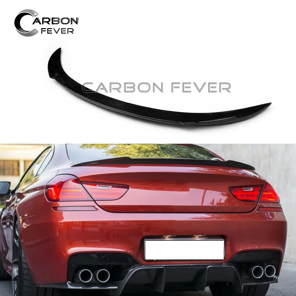 

F06 F12 Carbon Fiber Spoiler Wing For BMW 6 Series 2011 - 2017 model 640i 650i Sedan Coupe F13 Cabrio Spoiler