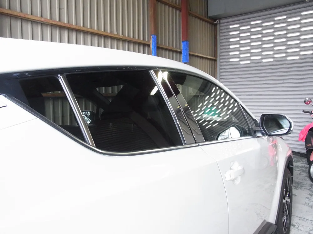 SUS304 оконная стойка из нержавеющей стали Garnish формовочная Накладка для Toyota C-HR CHR