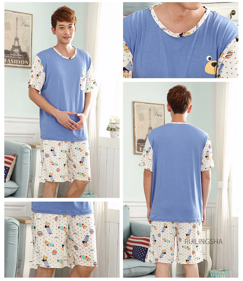 Homens verão novo modal pijama serviço de