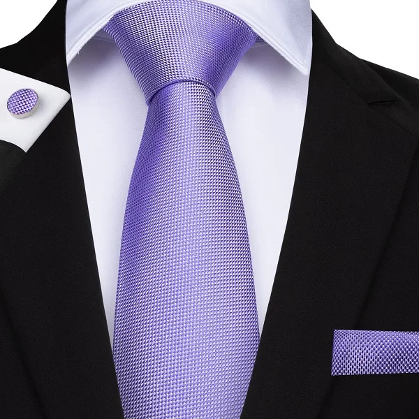 Барри Ван Коричневый Синий Серый Фиолетовый солидный мужской галстук Бизнес Галстуки шелковый галстук для мужчин 8 см Широкий Галстук Формальная вечеринка - Цвет: N-7144