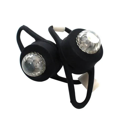Супер яркий светодиодный фонарь для езды на велосипеде, передняя фара+ задний фонарь для велосипеда, мигающий, силиконовый, водонепроницаемый, для езды на велосипеде, для ночной езды - Цвет: Black