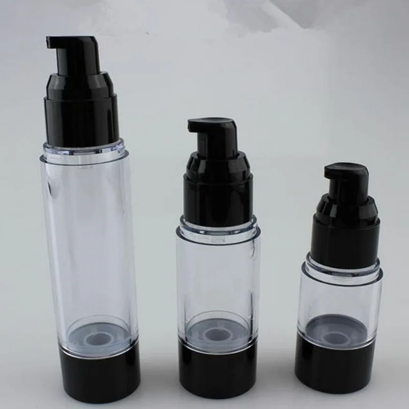 500pcs/Lot 30MLClassic Black Vacuum Airless Pump Bottle Cosmetic