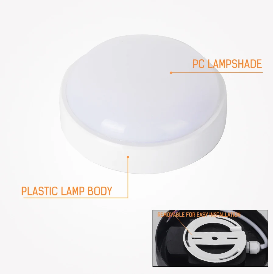  LED Ceiling Lamp Bathroom Ceiling Light 100-265V Surface Mounted Waterproof Light 16W/20W Indoor Ou - 32993613505