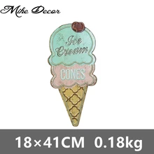 [Mike Decor] конусы для мороженого, металлическая жестяная вывеска, ретро подарок, необычная настенная доска, живопись, для дома, паба, вечерние, для магазина, Декор, YF-12