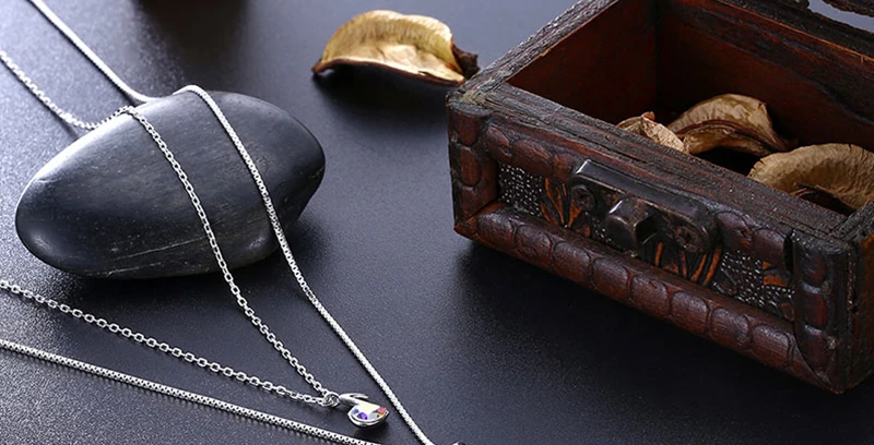 Элегантная подвеска с музыкальной нотой сияющий кристалл от Swarovski для женщин ожерелье двухслойная серебряная цепь 925 пробы